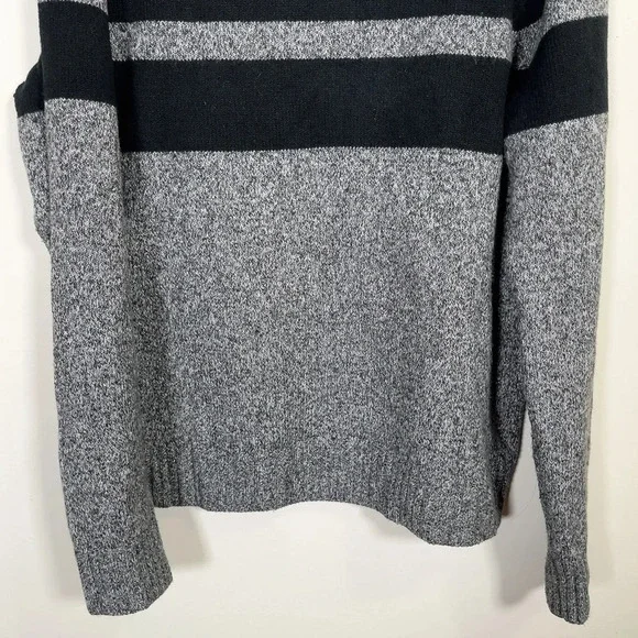 Banana Republic Two Black Stripped  Grey Sweater - Picture 4 of 14